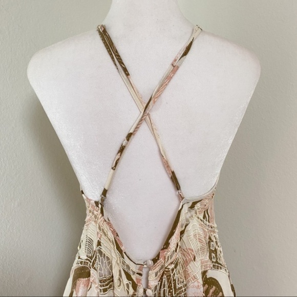 Free people printed slip crisscross straps dress - Picture 7 of 10